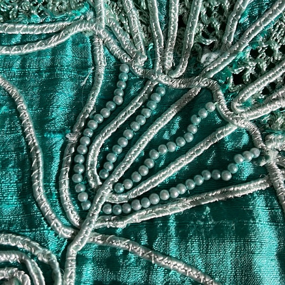 Sandy Starkman Vintage Raw Silk Embroidered Beaded Jacket - Picture 14 of 16